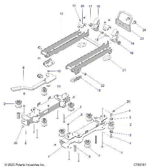 BODY, SEAT MOUNTING, FRONT - Z25R4P2KAE/BE (C750151)
