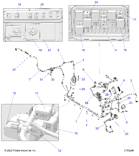 ELECTRICAL, WIRE HARNESS, CHASSIS - Z23RGC2KAJ/BJ (C703296)