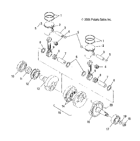 ENGINE, PISTON and CRANKSHAFT - S21CBU5BSL (4997239723C12)