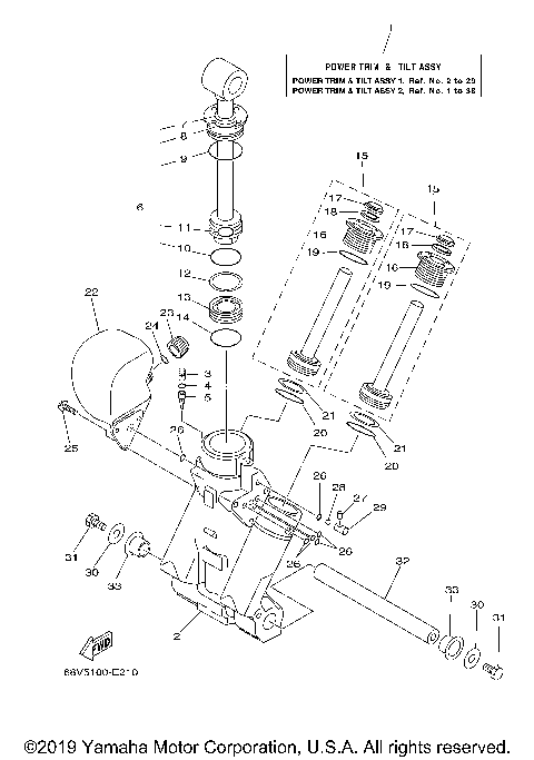 POWER TRIM & TILT ASSY 1