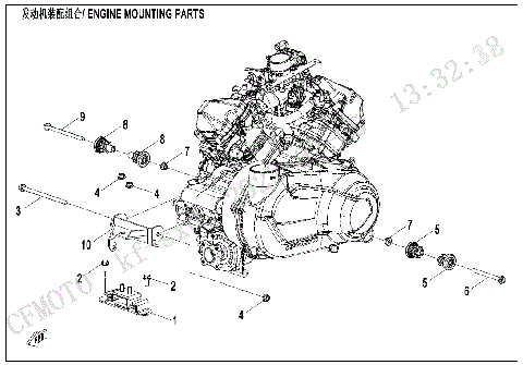 ENGINE MOUNTING PARTS