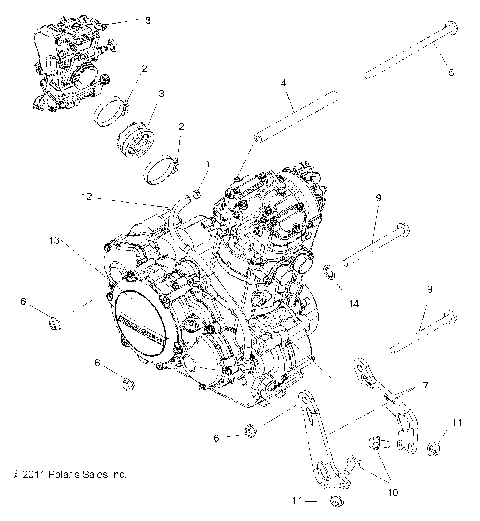 ENGINE, MOUNTING - A11GP52AA (49ATVENGINEMTG11OUT525)