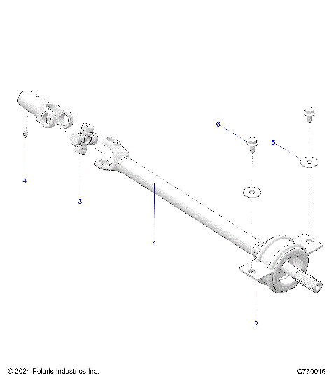 DRIVE TRAIN, MID PROP SHAFT - G25GMP99 (C760016)