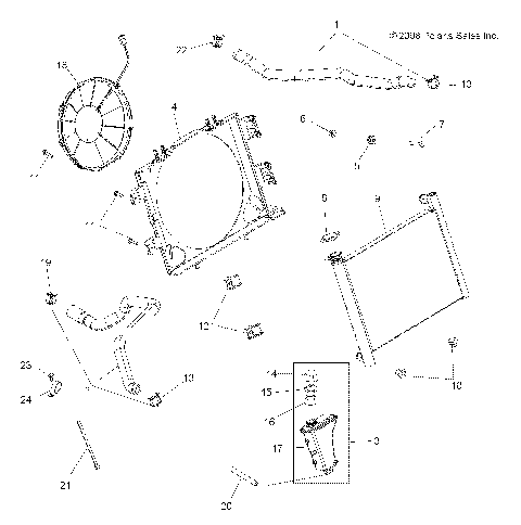 ENGINE, COOLING SYSTEM - A09ZN85FL/8CFL (49ATVCOOL09SPEPS850)