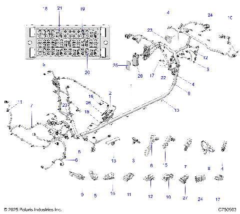 ELECTRICAL, WIRE HARNESS, CHASSIS - Z26XPE92A4/B4/A6/B6 (C750963)