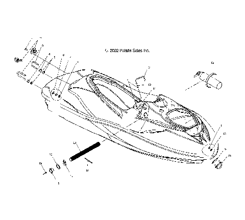 HULL and BODY - W035303CA/CB/IA/IB (4981068106A06)