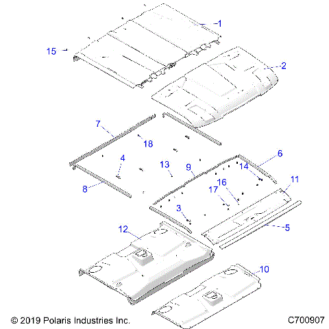 ACCESSORY, ROOF - R20RSK99AA/AX/A9/AP/BA/BX/B9/BP (C700907)