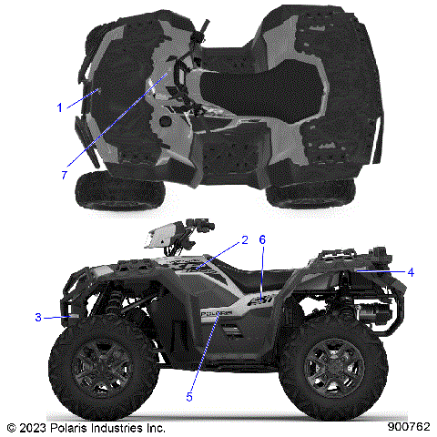 BODY, DECALS, GRAPHIC - A24SLZ95AH (900762-01)