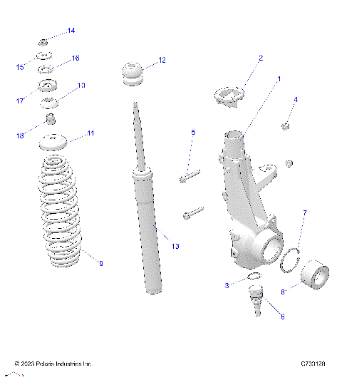 SUSPENSION, FRONT STRUT - R24MAA57F1/MASC1/F1/C9/F9/CK (C733128)