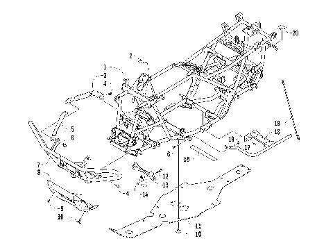 FRAME AND RELATED PARTS [94419]