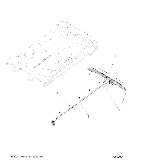 ELECTRICAL, WORK LIGHT, REAR - S25AJE6RSN/6RSP (C602901)