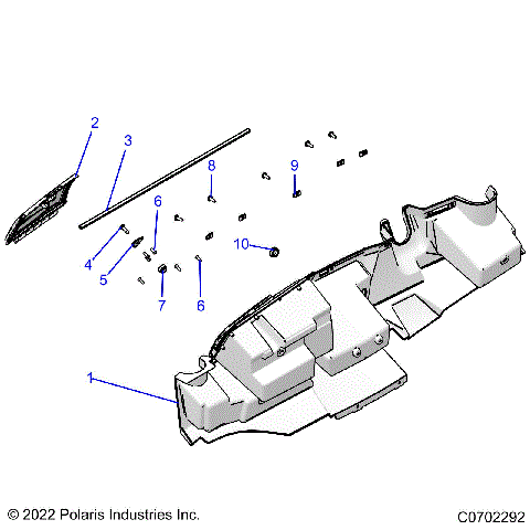 BODY, GLOVE BOX STORAGE - R23CDA57A1 (C0702292)