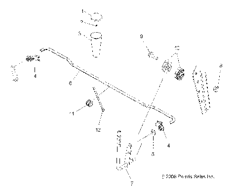 DRIVE TRAIN, GEAR SELECTOR - A10MH50AJ/AX/AZ (49ATVGEARSELECT08SP500EFI)