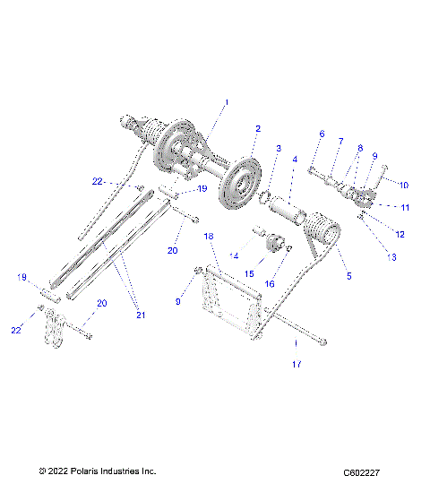 SUSPENSION, TORQUE ARM, REAR - S23TDV8MS/8ME (C602227)