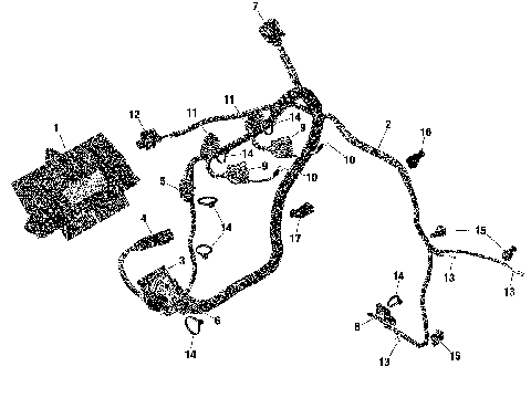01 ROTAX - Electrical - Engine Harness / Electronic Module - 600 ACE