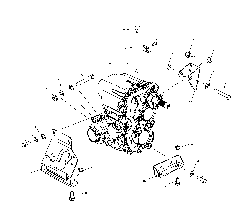 TRANSMISSION MOUNTING - A10RB42AA (4970937093B02)