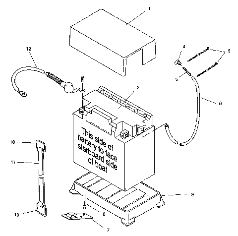 BATTERY BOX SLT 750 B944170 (4925942594015A)