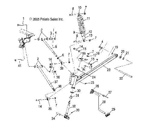 SUSPENSION, FRONT - S07NT5BS/BSA/BE/BEA (4997239723A12)