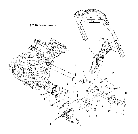 ENGINE, MOUNTING, LH - S07PY7FS/FE (49SNOWENGINEMOUNTFSTSWTCH)