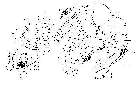 HOOD, WINDSHIELD, AND FRONT BUMPER ASSEMBLY [99252]
