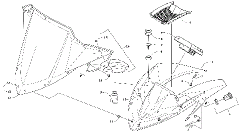 WINDSHIELD AND INSTRUMENTS ASSEMBLIES [106423]