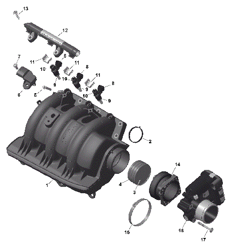 01- ROTAX - Air Intake Manifold And Throttle Body