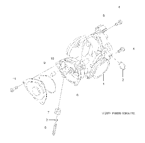 ENGINE, THROTTLE BODY - A08TN50EA (49ATVTHROTTLEBODY08X2500QUAD)