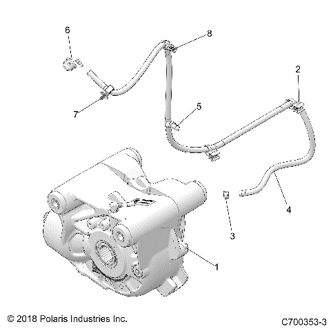 DRIVE TRAIN, FRONT GEARCASE MOUNTING - Z19VPE92AM/BM (C700353-3)