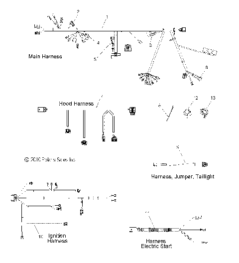 ELECTRICAL, WIRE HARNESS - S11CM8GSA/GSB/GSL/GSM/GEA (49SNOWHARNESS11800RMK)