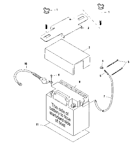 BATTERY BOX - W015198D (4964846484B012)