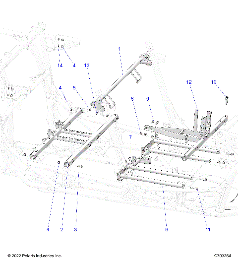 CHASSIS, SEAT AND CENTER CONSOLE MOUNTING - Z23RMU2KAN/BN (C703264)