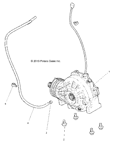 DRIVE TRAIN, FRONT GEARCASE MOUNTING - Z16VDE99FM/NM (49RGRGEARCASEMTG14RZR1000)