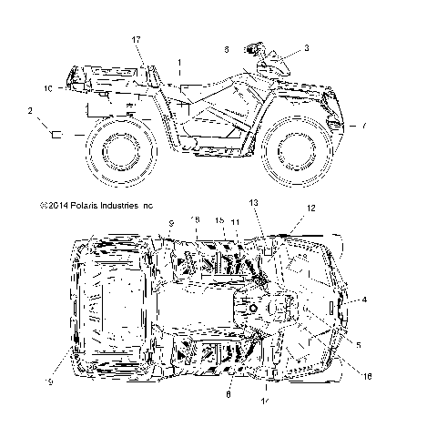 BODY, DECALS - A15SWE57AA/AD (49ATVDECAL15570X2)