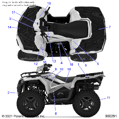 BODY, DECALS - A21SHZ57AD/BD (900291)