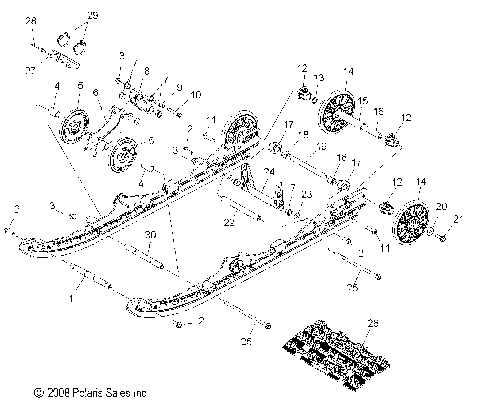 SUSPENSION, REAR - S09PE8ES/EEL (49SNOWSUSPRR09800DRGN)