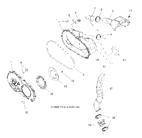 BODY, CLUTCH COVER and DUCTING - A10MH76AJ/MN76AX/AZ (49ATVCLUTCHCVR10SP800EFI)
