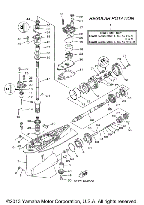 LOWER CASING DRIVE 1