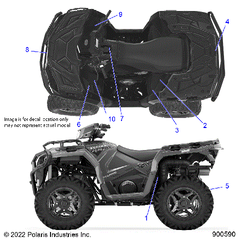 BODY, DECALS, GENERAL - A23SHE57AL/AS/BL/BS (900590)