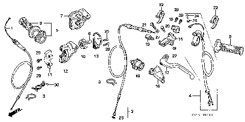 HANDLE LEVER@SWITCH@CABLE