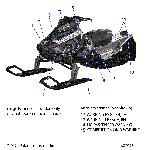 BODY, DECALS - S25MDX6DSA/6DEA (602923)