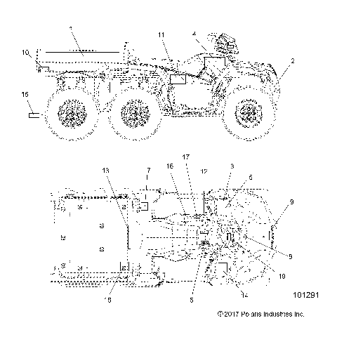 BODY, DECALS - A18S6E57B1 [101291]