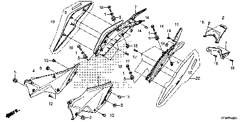 SIDE COVER@REAR COWL