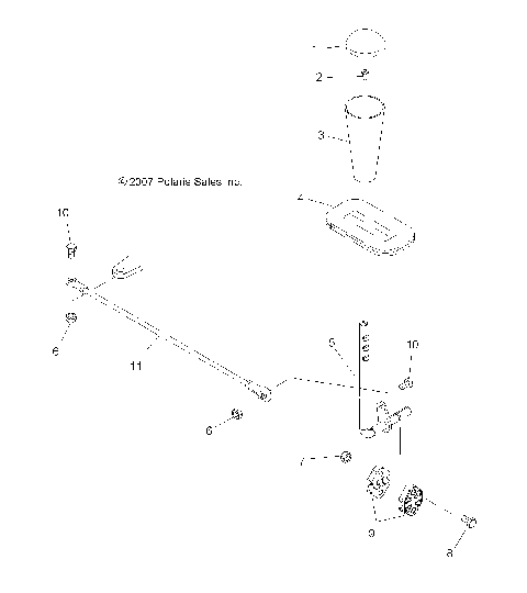 GEAR SELECTOR - A07BG50AA/FA (49ATVGEARSELECT07SCRM)