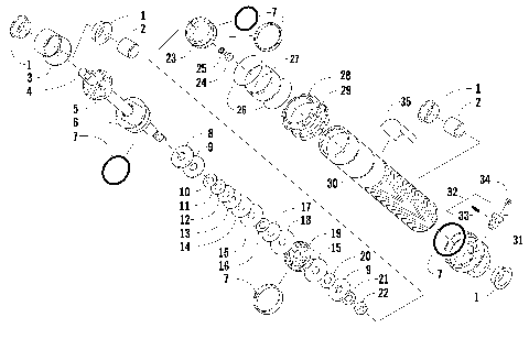 FRONT SUSPENSION SHOCK ABSORBER [91049]