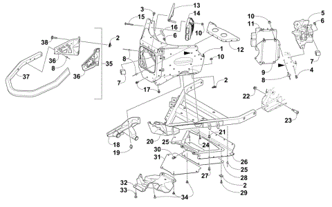 FRONT BUMPER AND FRAME ASSEMBLY