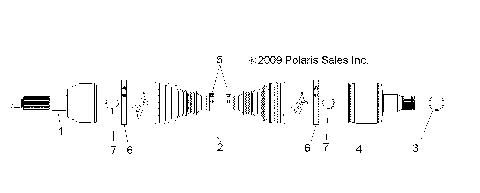 DRIVE TRAIN, REAR HALF SHAFT, LH - R09VH76FX (49RGRSHAFTDRIVERR09RZRS)