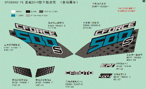 DECAL (FOR 2019 USA INJECTED BLACK VEHICLE)