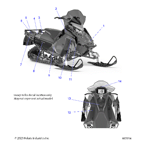 BODY, DECALS, BLACK SIDE PANEL OPTION - S24TLF9FS (601652)