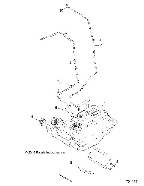 BODY, FUEL TANK - Z18VDE99NK (701177)