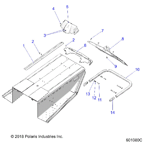 BODY, BUMPER, REAR, SNOWFLAP and TAILLIGHT COVER - S21CBU5BSL (601080C)